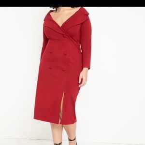 *New* Eloquii Portrait Neck Dress